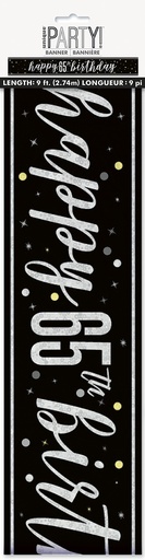 [P1.82269] Glitz Black Prism Banner 9ft 65s