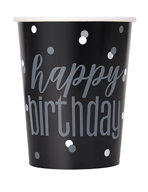 [P1.83588] Glitz Black Vaso 9oz HBD