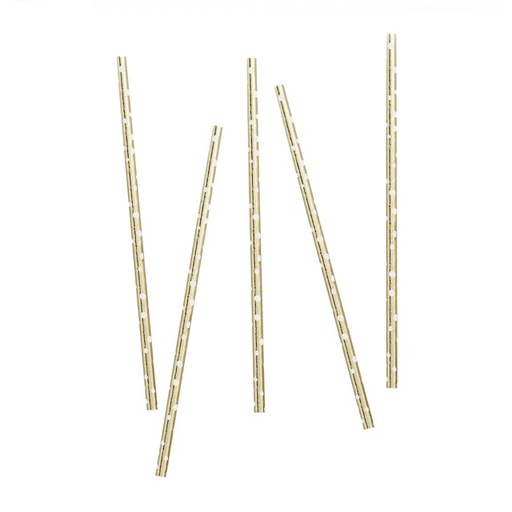 [P2.HBMM146] Rose Gold Dot Paper Straws 20 pz