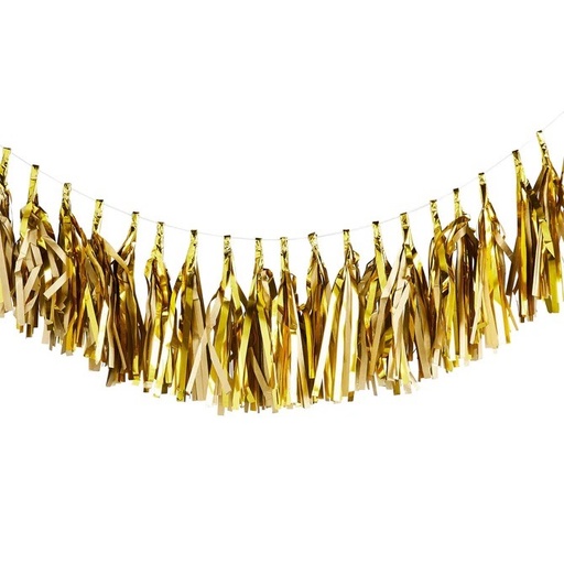 [P2.HBMM149] Gold Tassel Garland 3mt
