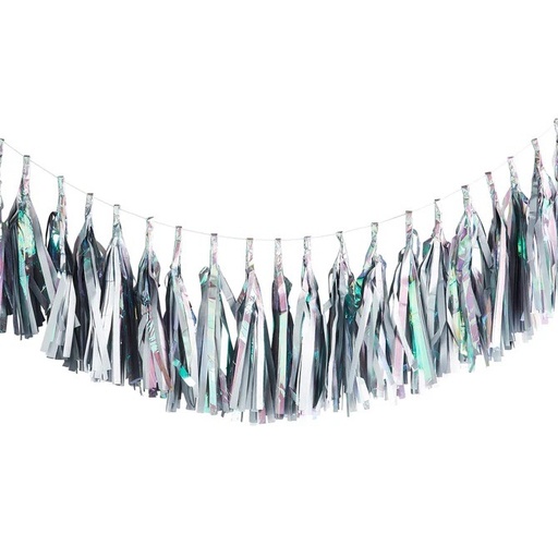 [P2.HBMM151] Iridescent Tassel Garland 3mt