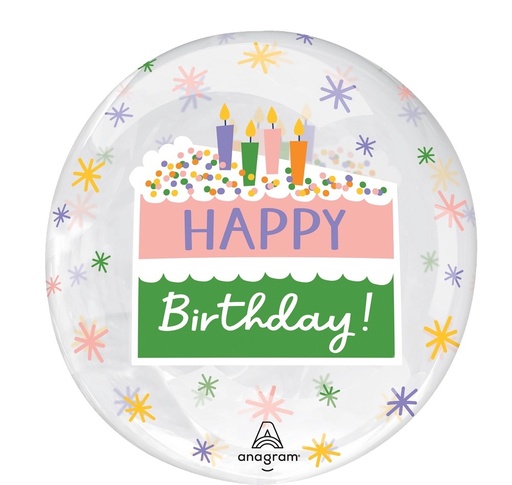 [CNV.Crystal.45318/11] 18 Happy Birthday Cake Slice
