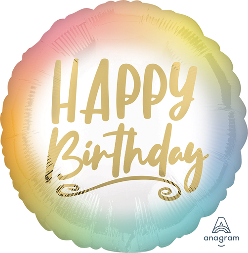 [CNV.18.41287/02] 60  Ombre and Gold Happy Birthday