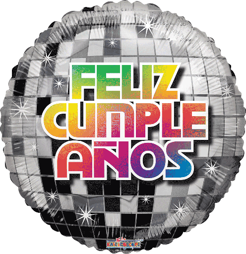 [CNV.36.36122-24] 27 Feliz Cumpleaños Disco Ball