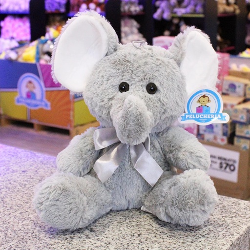 [61.A096/25/84]  25CM ELEFANTE TEO GRIS