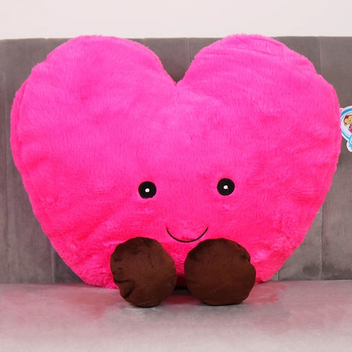 [61.B175/24]  40CM CORAZON KORI GRANDE ROSA