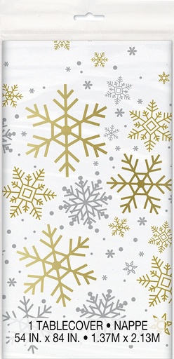 [P1.77123] Mantel Silver & Gold Snowflake